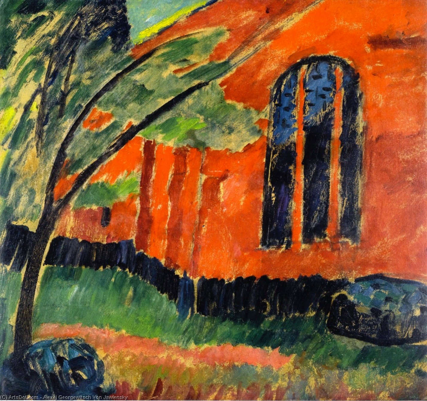 Church In Prerow — Alexej Von Jawlensky