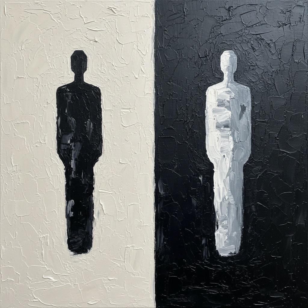Monolithic Duality: A Sculptural Study Of Shadow And Light In Eternal Contrast — Laurent Fabre