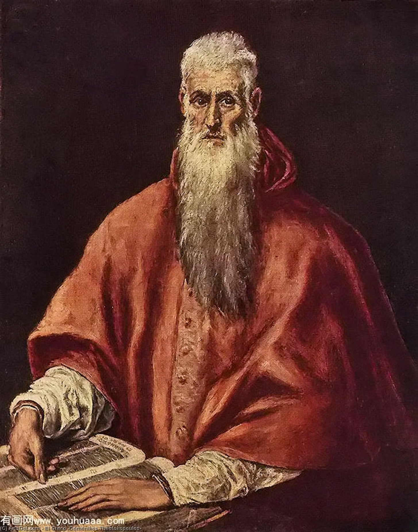 St Jerome As Cardinal — Ел Греко