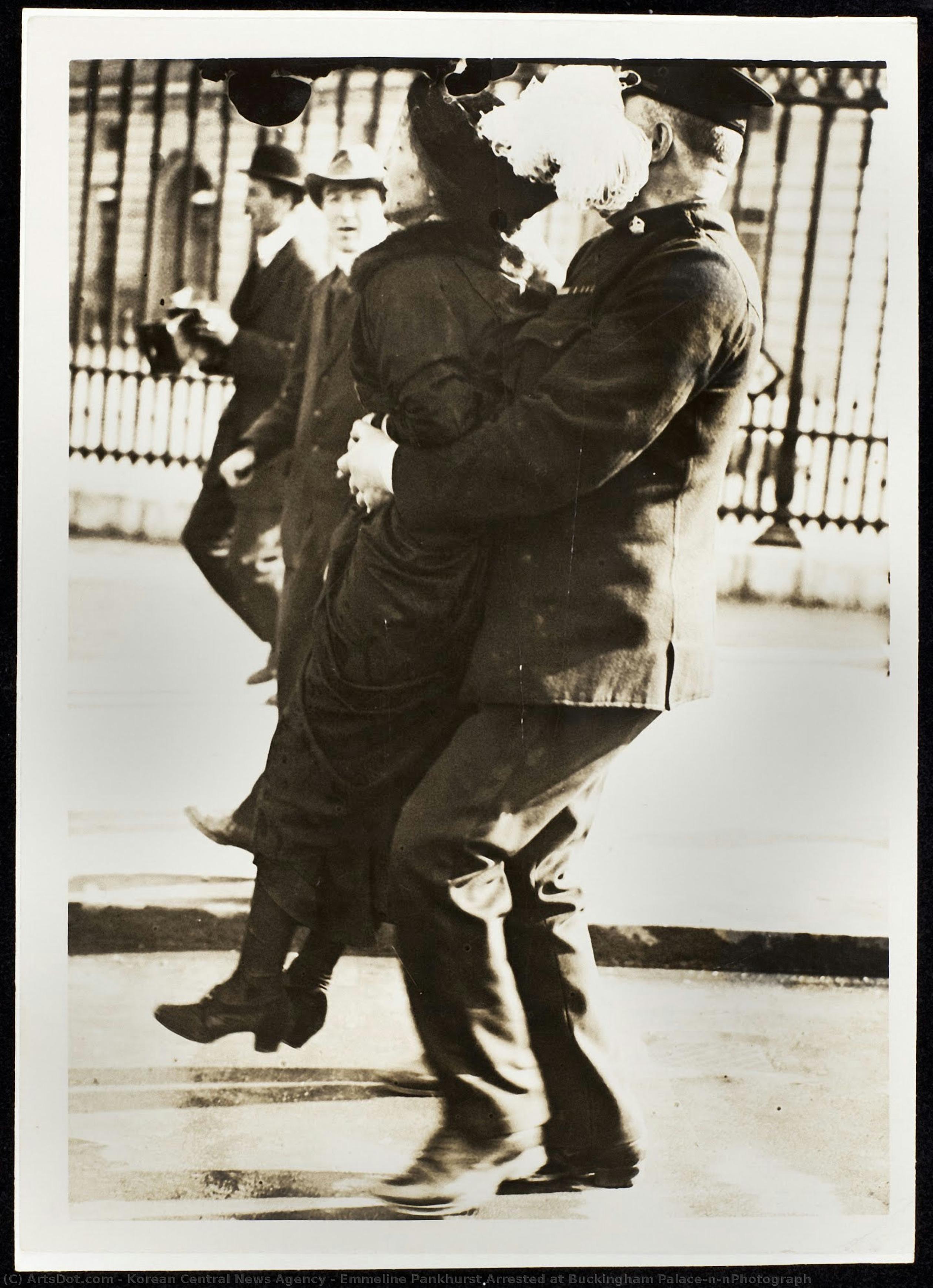 Emmeline Pankhurst Arrested At Buckingham Palace\n\nphotograph — Korean Central News Agency