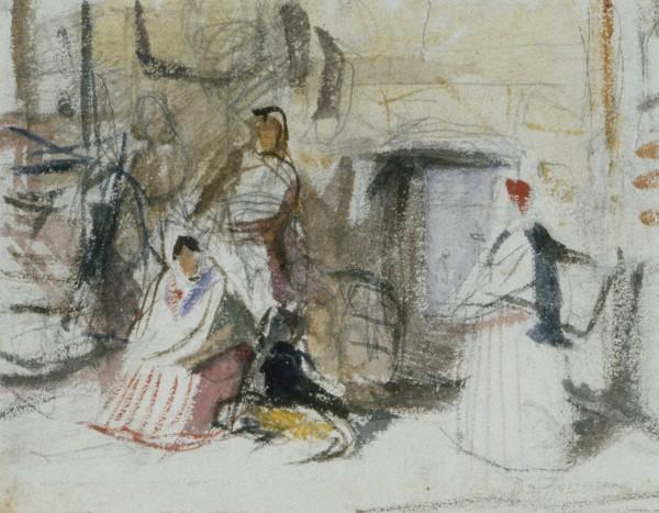 Fishwives At Newhaven, Edinburgh — John Frederick Lewis