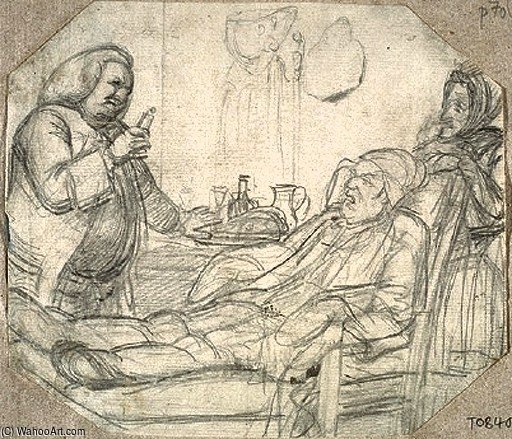 Physician, Patient And Nurse — Sir Nathaniel Dance Holland