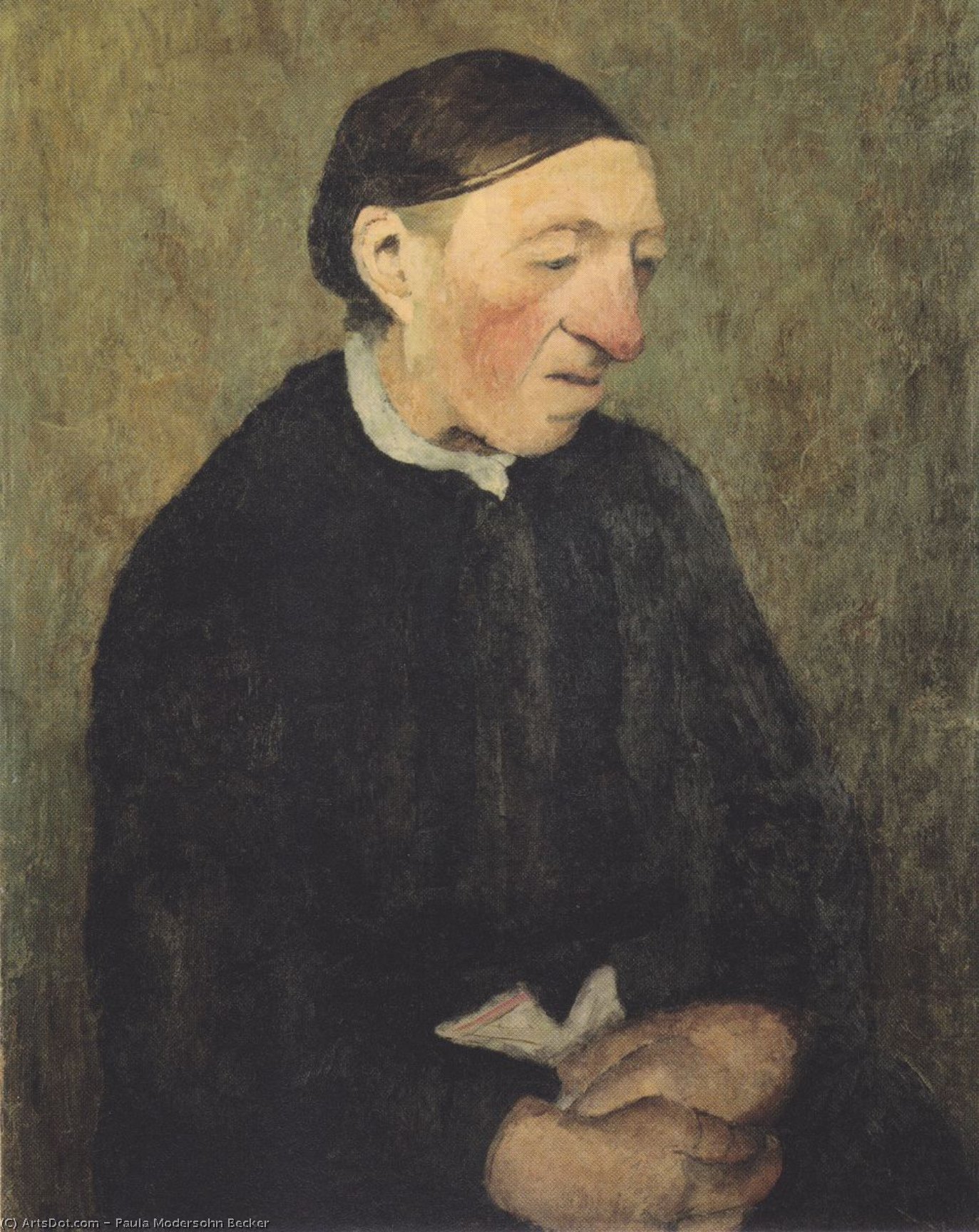 Old Woman With Handkerchief — Paula Modersohn-becker