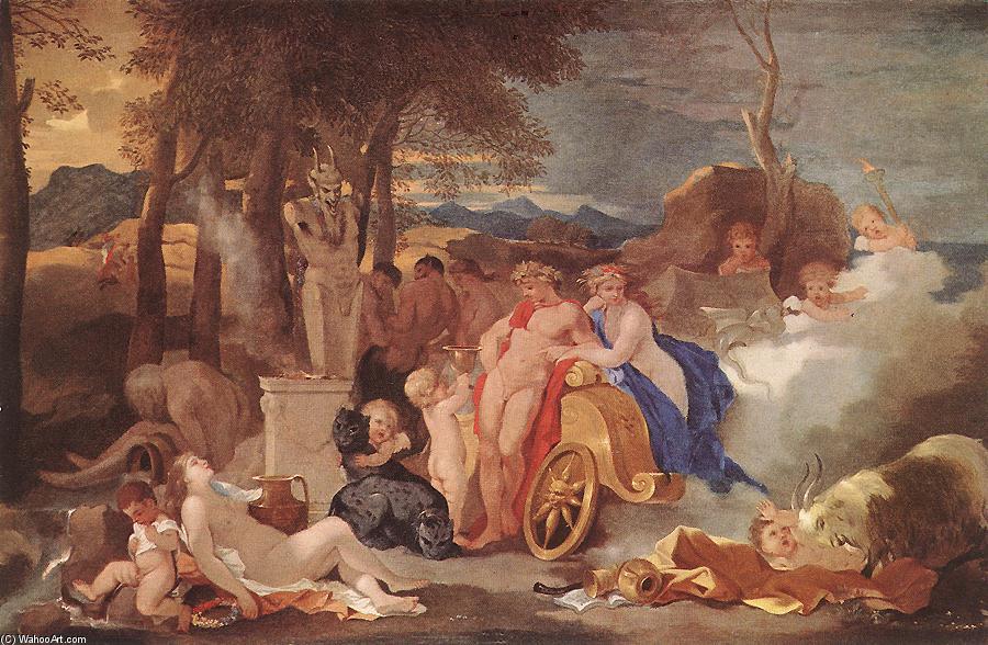 Bacchus And Ceres With Nymphs And Satyrs — Sébastien Bourdon