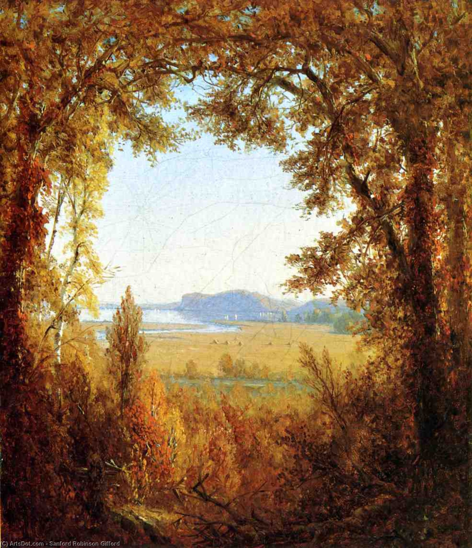 Hook Mountain On The Hudson River — Sanford Robinson Gifford