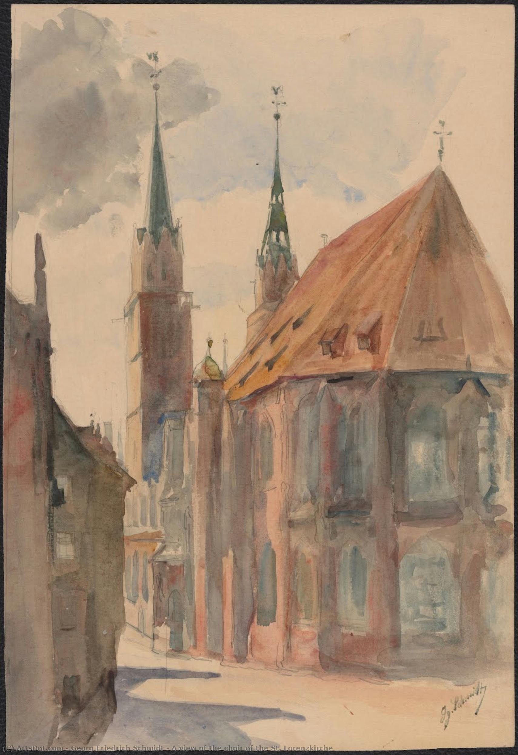 A View Of The Choir Of The St. Lorenzkirche — Georg Friedrich Schmidt