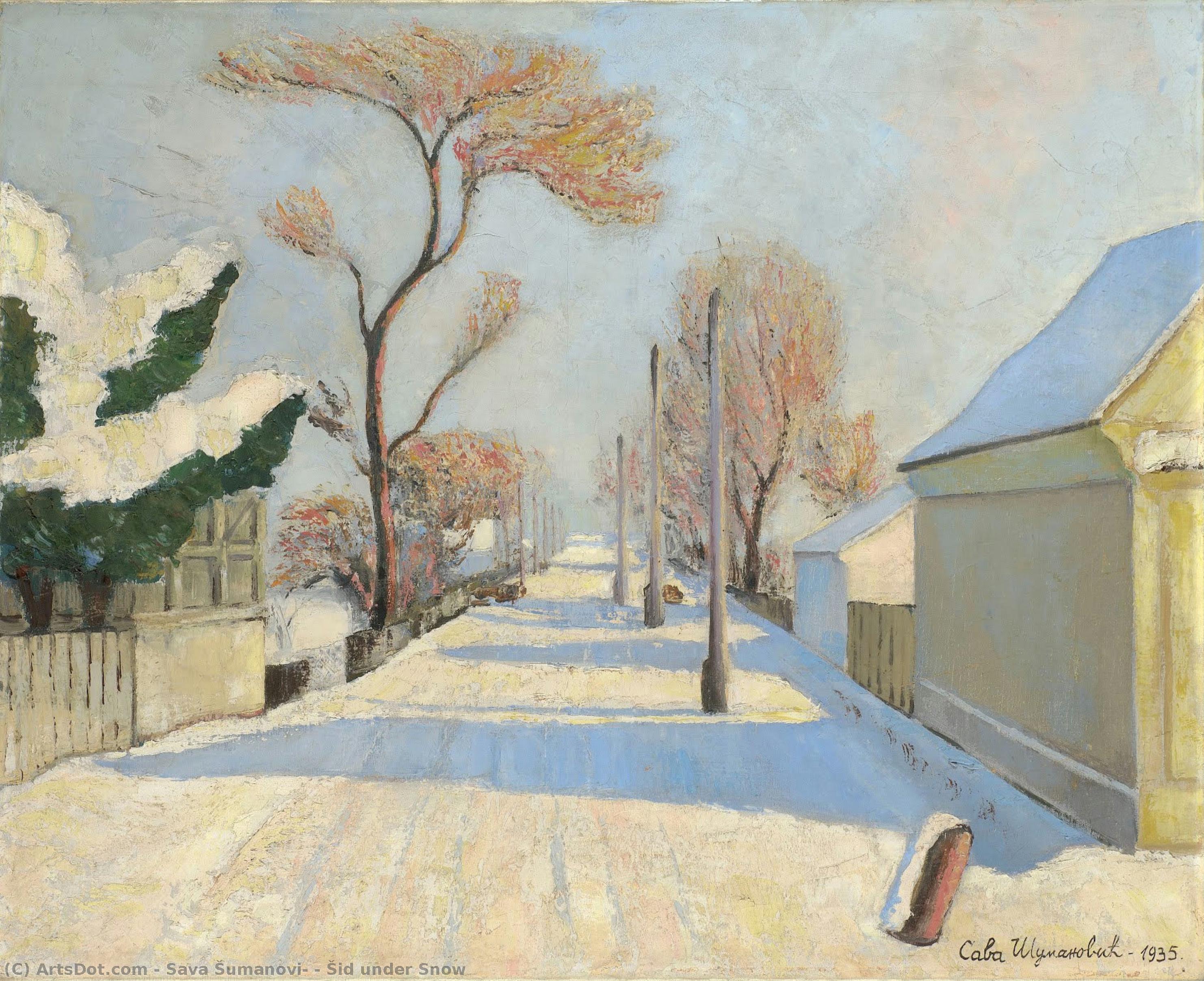 Šid Under Snow — Sava Šumanović
