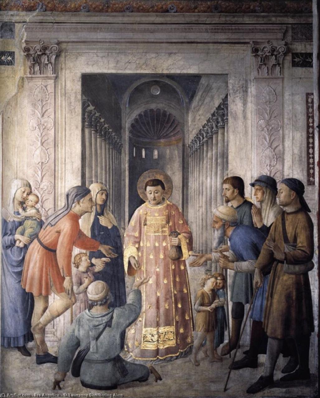 Der Heilige Laurentius Verteilt Almosen — Fra Angelico