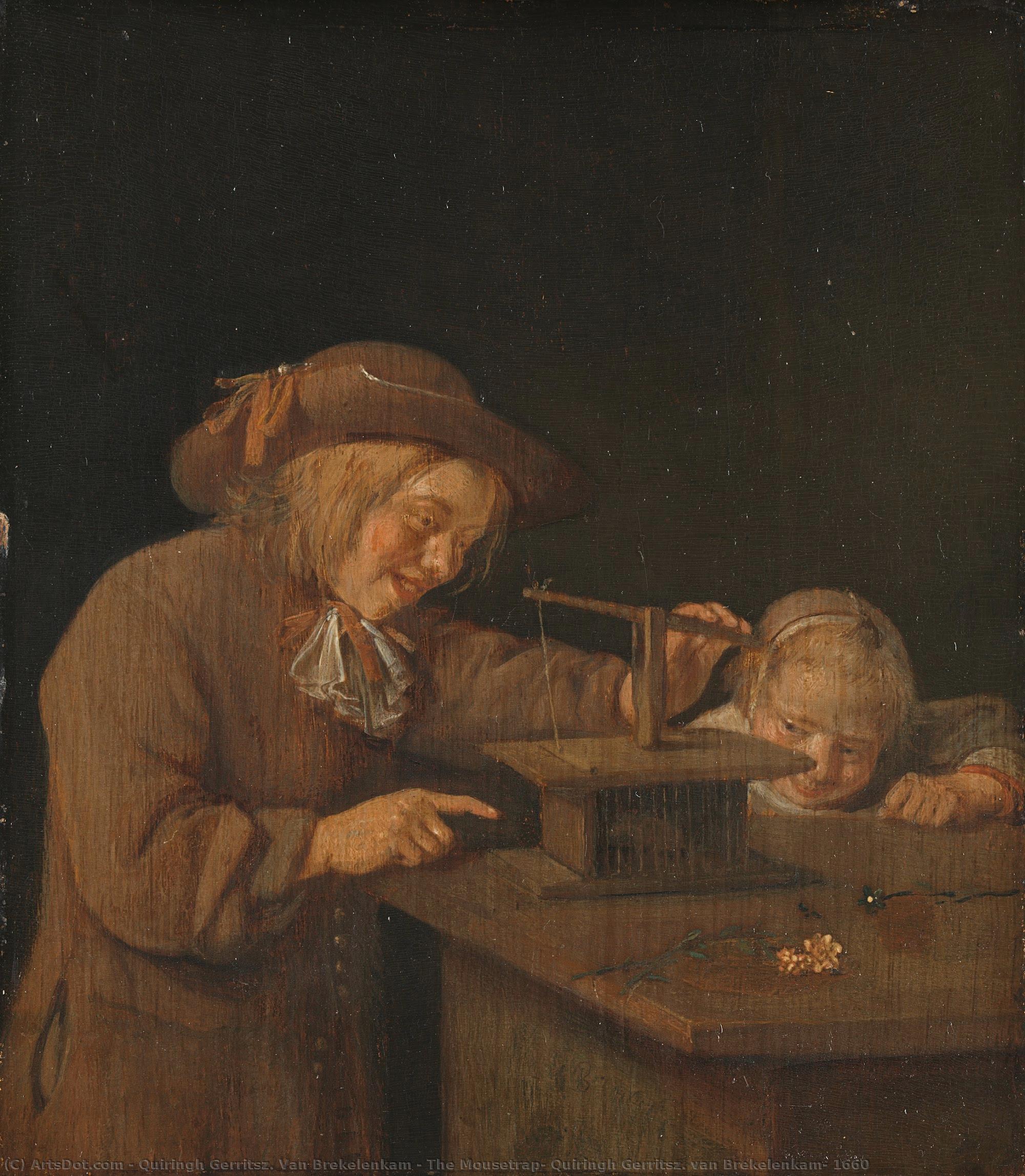 The Mousetrap, Quiringh Gerritsz. Van Brekelenkam, 1660 — Quiringh Gerritsz. Van Brekelenkam