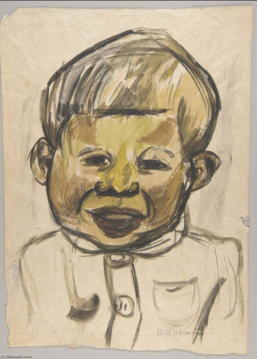 Portrait Of A Little Boy — William H. Johnson