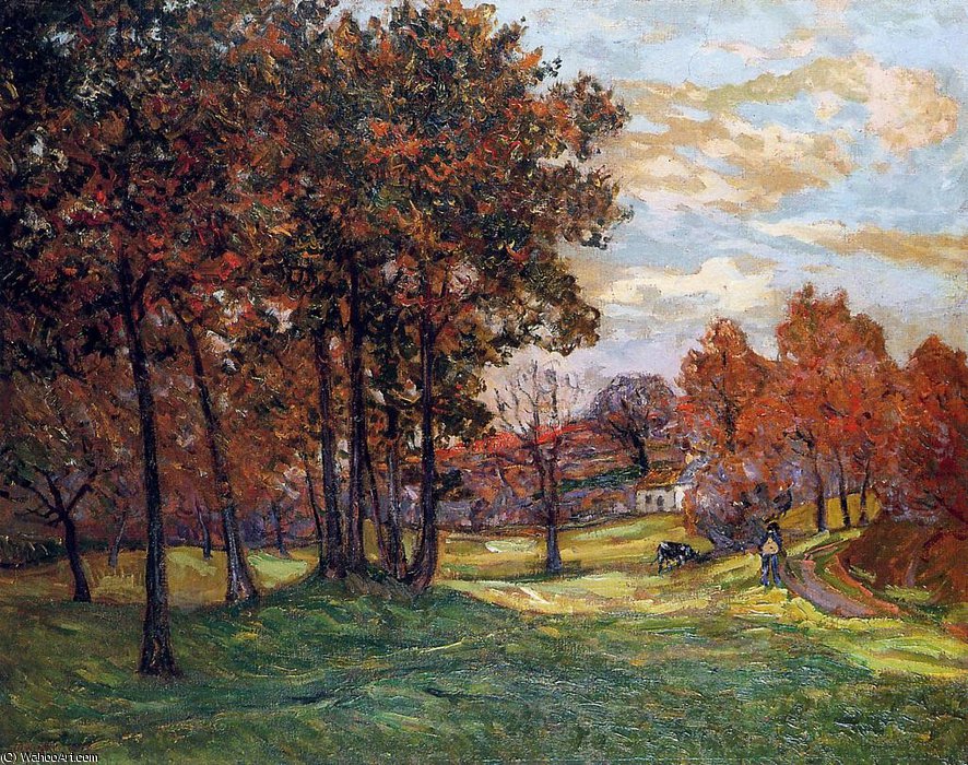 Autumn Landscape At Goulazon, Finistere — Maxime Emile Louis Maufra