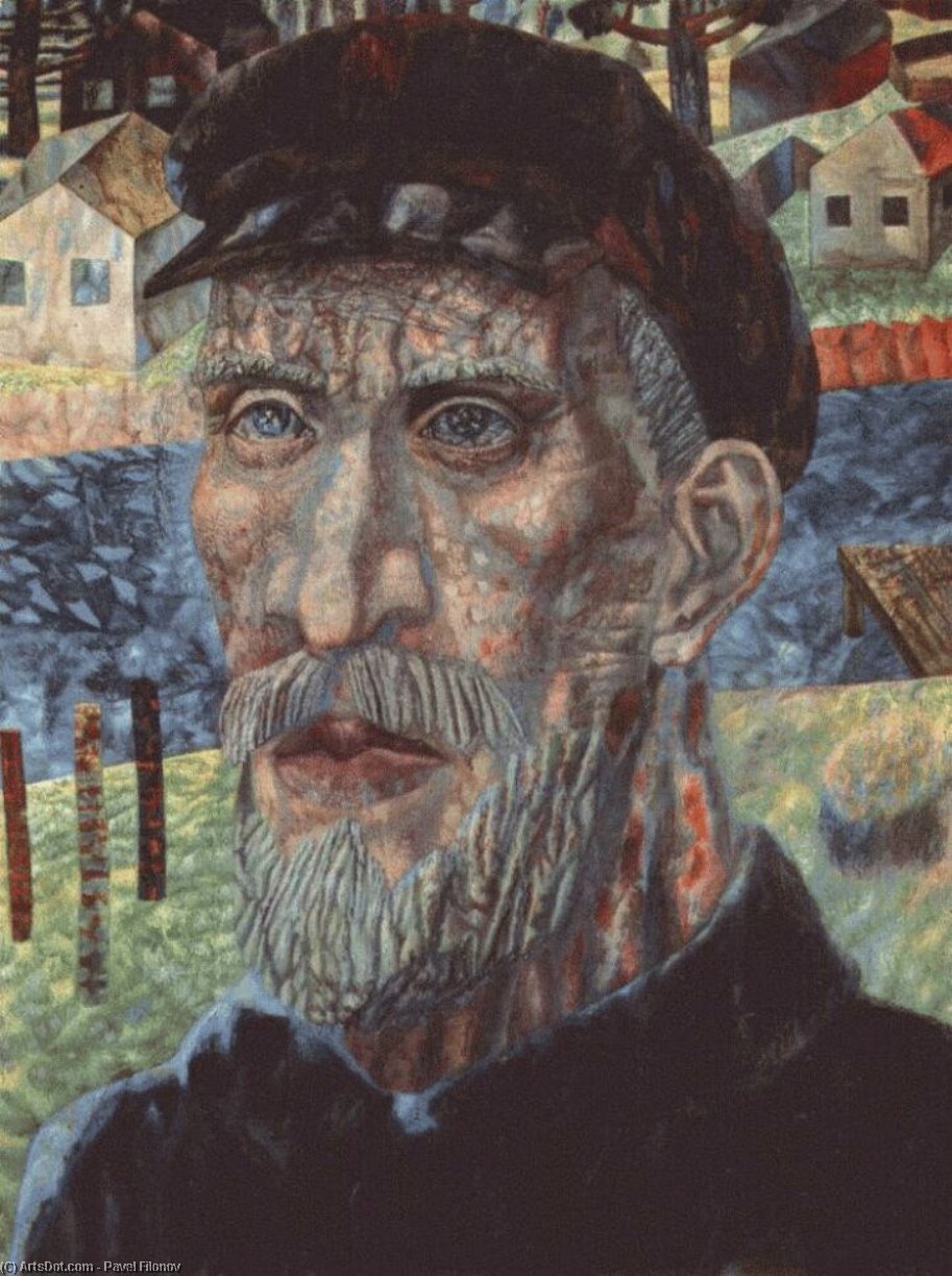 The Kolkhoznik (member Of A Collective Farm) — Pavel Filonov