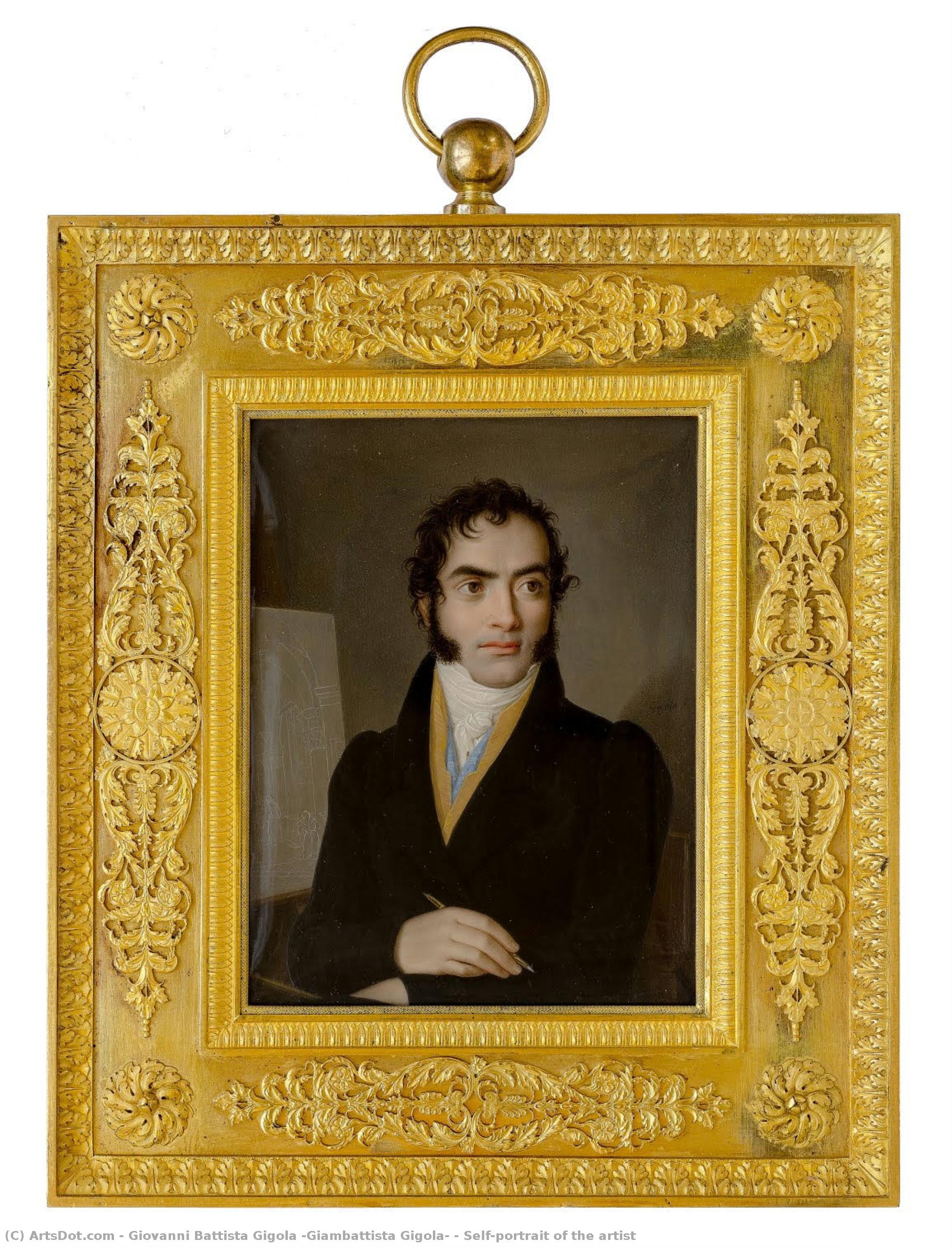 Self-portrait Of The Artist — Giovanni Battista Gigola (giambattista Gigola)