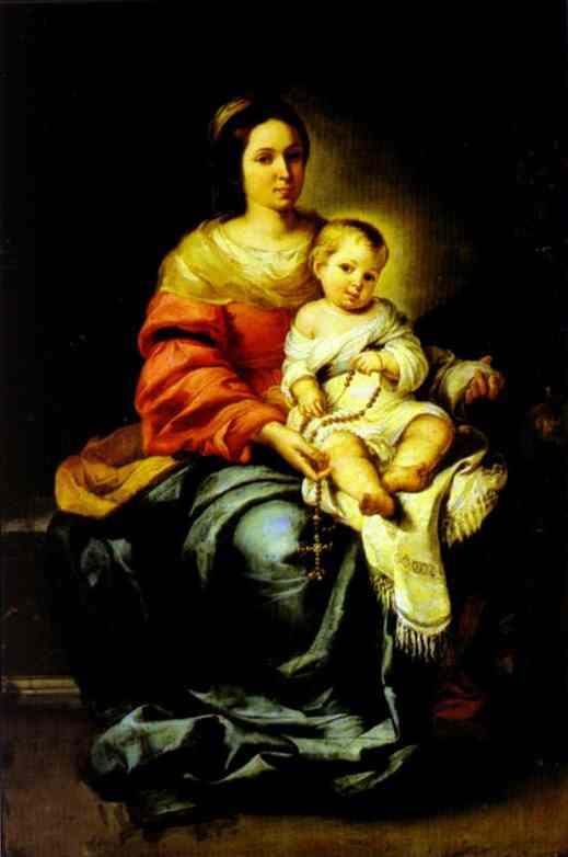 Madonna Of The Rosary — Bartolomé Esteban Murillo