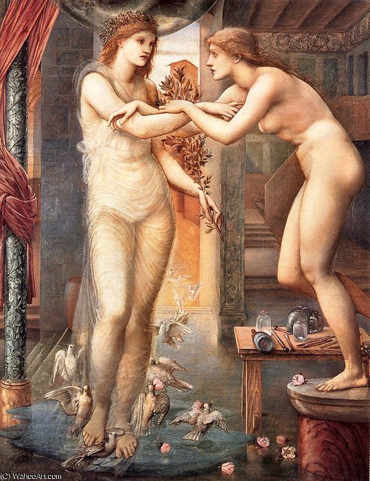 Pygmalion, The Godhead Fires — Edward Coley Burne-jones