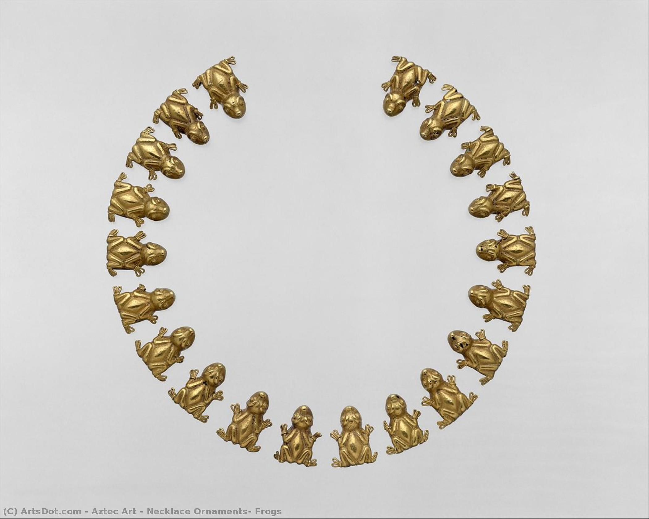 Necklace Ornaments, Frogs — Aztec Empire