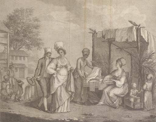 The Linen Market, At St Domingo, By Brown — Agostino Brunias