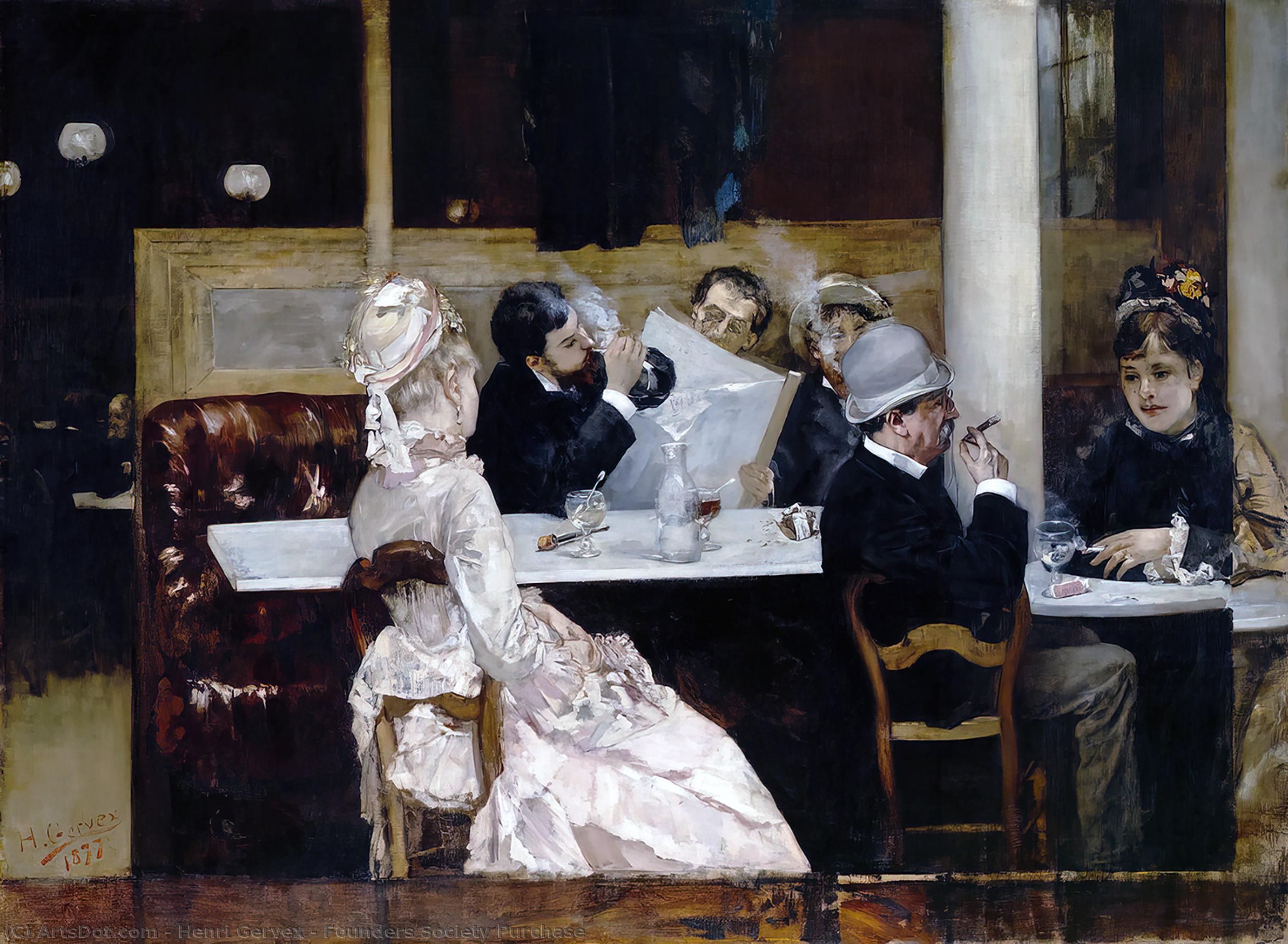 Café Scene In Paris — Henri Gervex