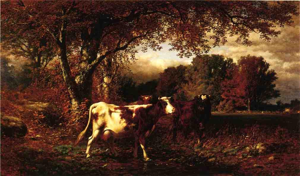 Landscape With Cattle — James Mcdougal Hart