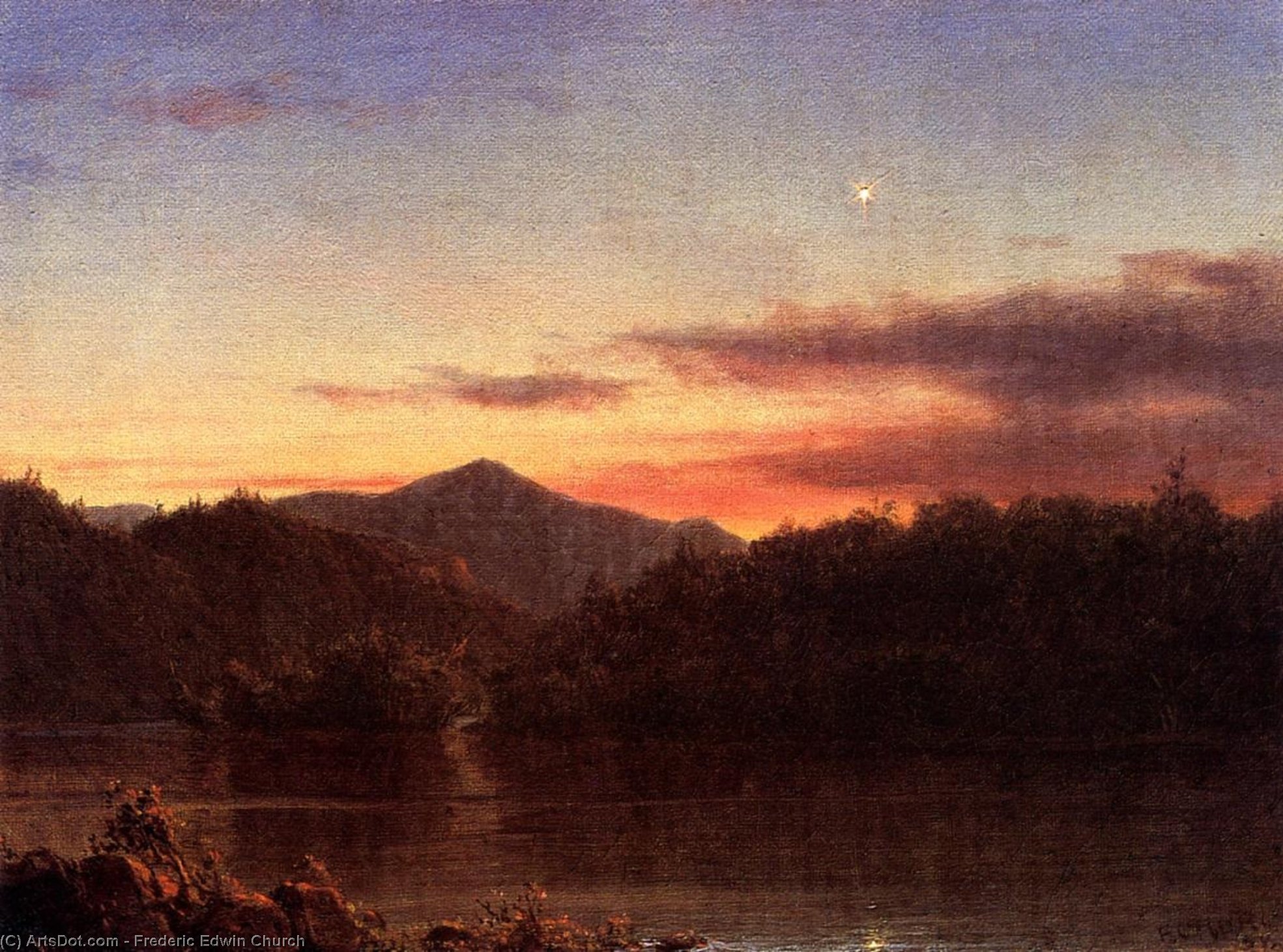 The Evening Star — Frederic Edwin Church