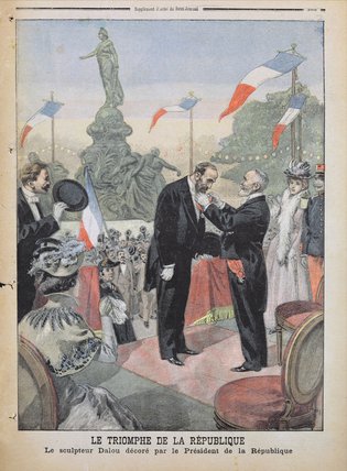 Jules Dalou Being Awarded With The Medal — Oswaldo Tofani