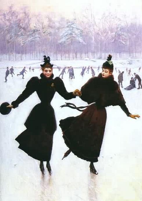 Women Skating — Jean Georges Béraud