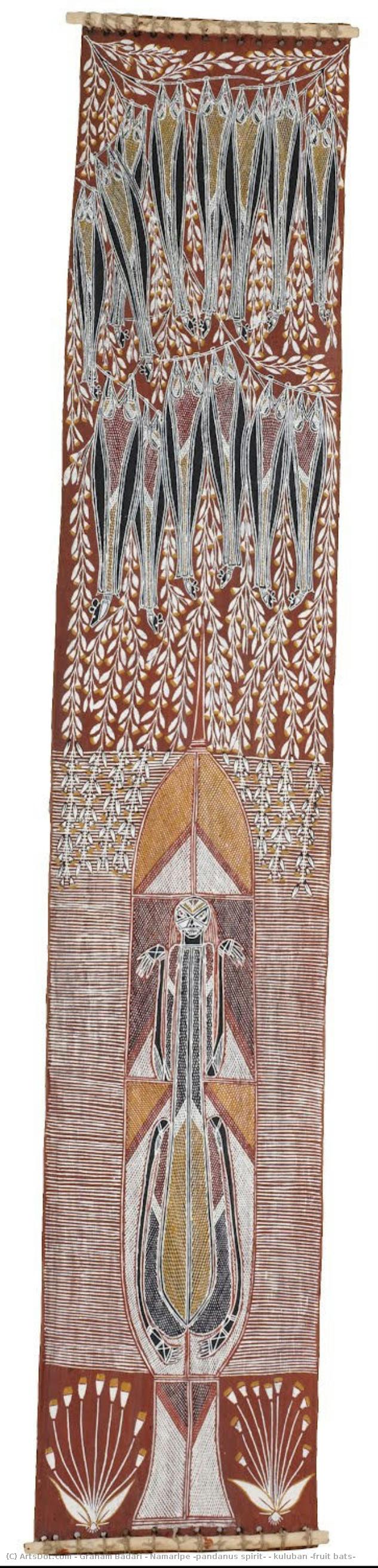 Namarlpe (pandanus Spirit) & Kuluban (fruit Bats) — Graham Badari