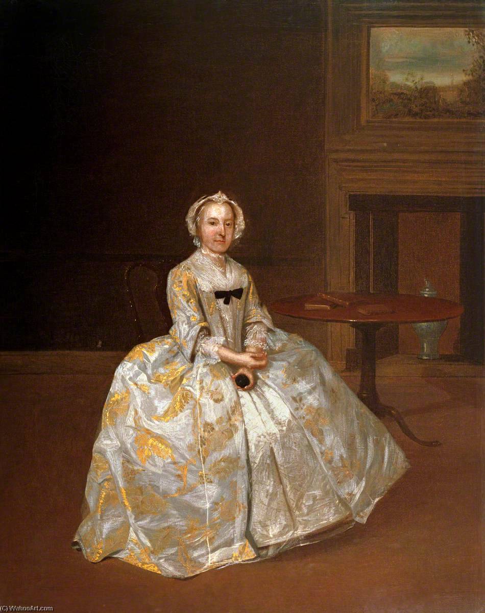 Portrait Of A Woman In An Interior — Arthur Devis