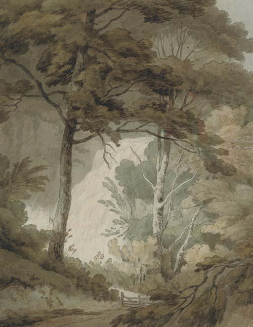 The Lower Part Of Corra Lynn, One Of The Falls Of The Clyde, Lanarkshire — John White Abbott