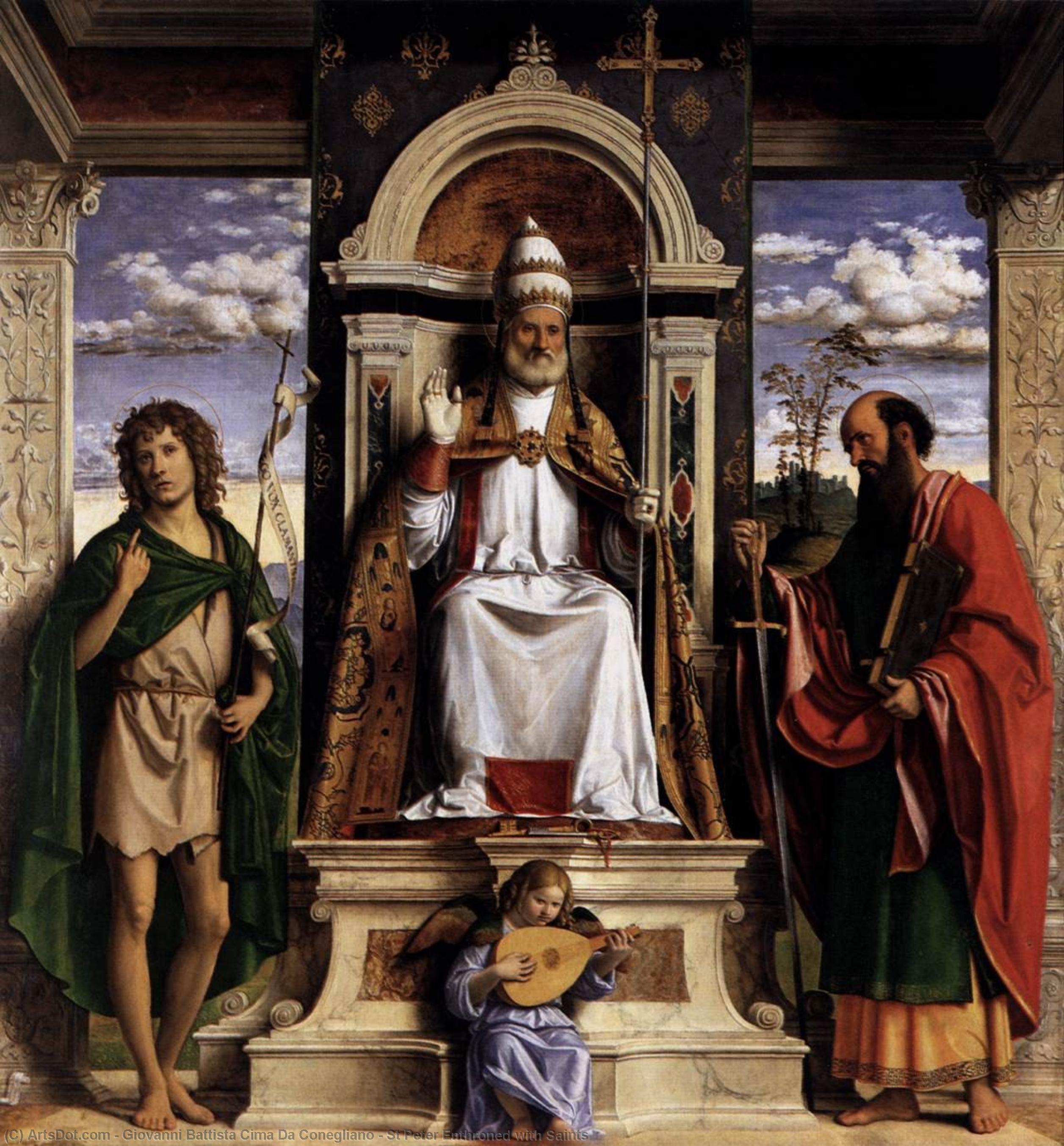 St Peter Enthroned With Saints — Giovanni Battista Cima Da Conegliano