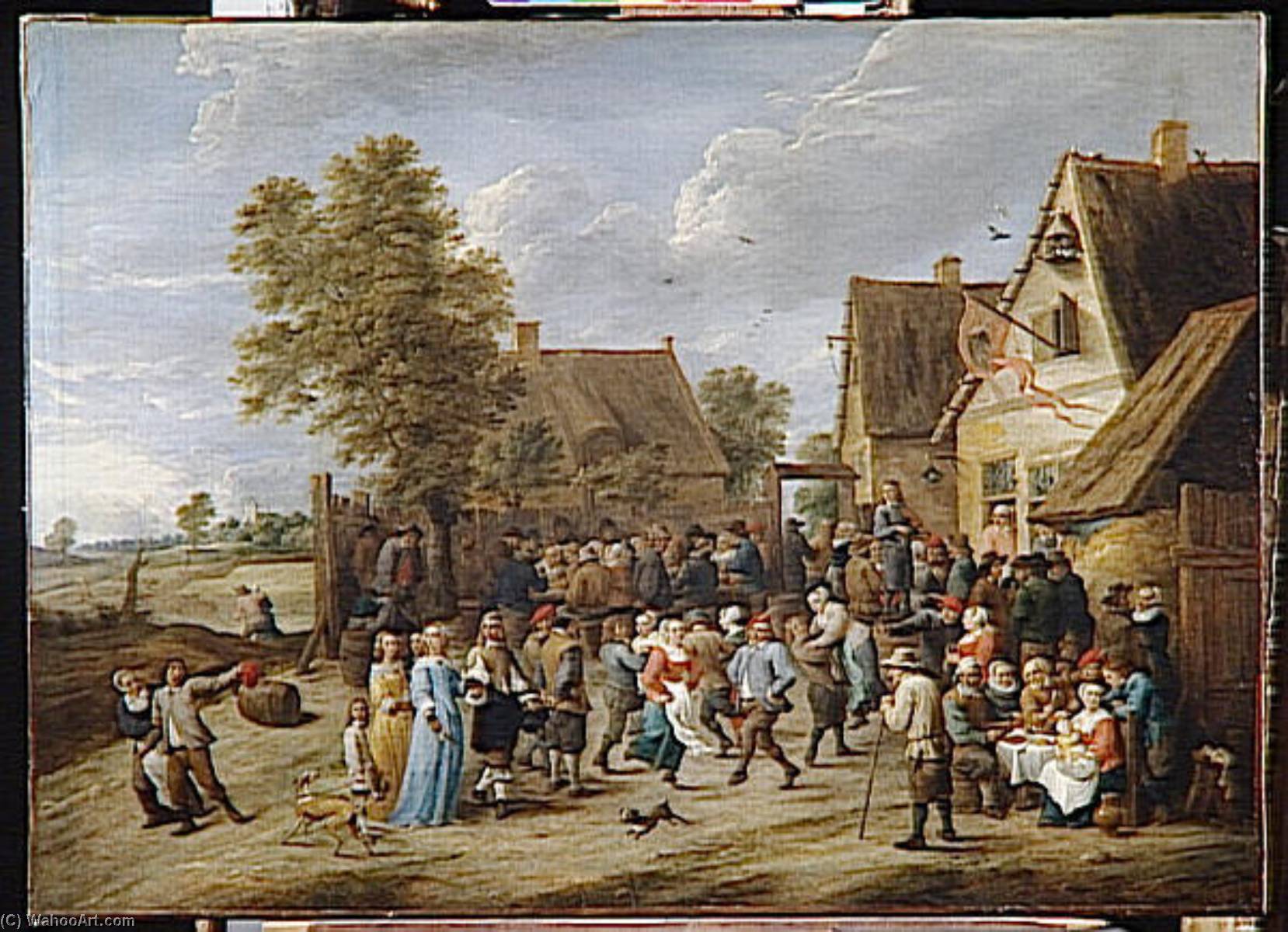Fete Villageoise Avec Couple Aristocratique — David Teniers El Joven