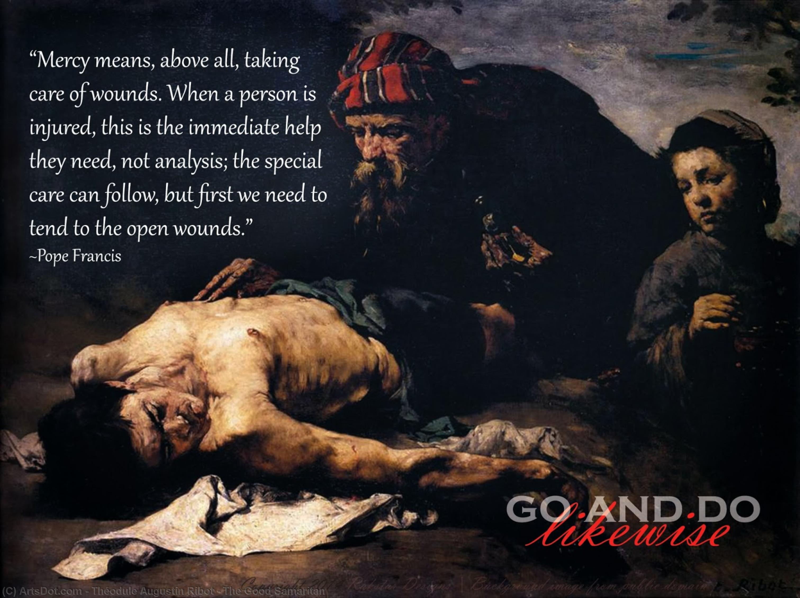 The Good Samaritan — Theodule Augustine Ribot