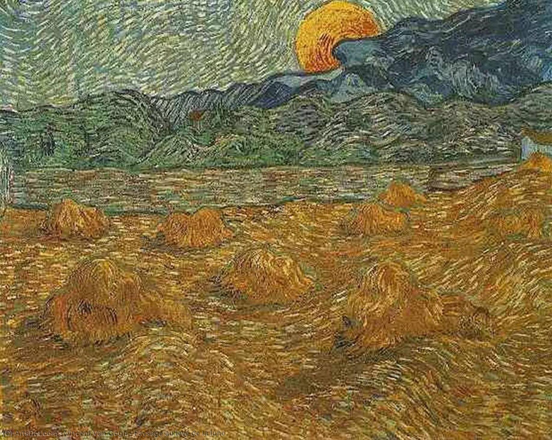Pejzaž Pri Izlasku Meseca — Vincent Van Gog
