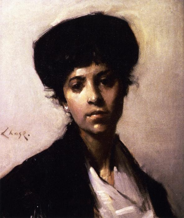 Portrait Of Woman — William Merritt Chase
