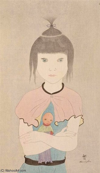 Fillette À La Poupée — Léonard Tsuguharu Foujita