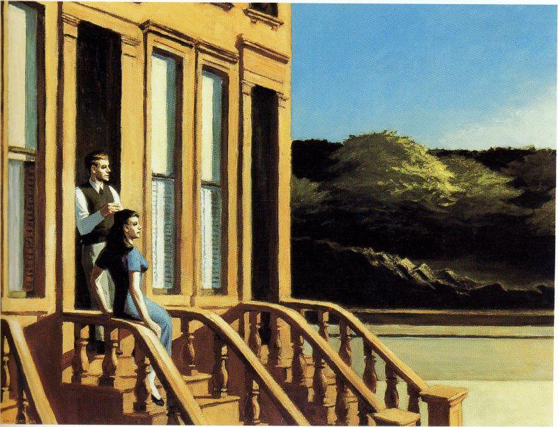 Sunlight On Brownstones — Edward Hopper