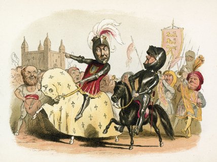 The Black Prince And The French King Entering London — Richard Doyle