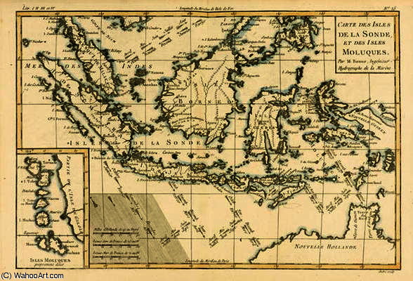 Indonesia And The Philippines, From 'atlas De Toutes Les Parties Connues Du Globe Terrestre' By Gui — Rigobert Bonne (charles Marie Rigobert Bonne)