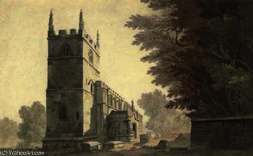 The South-western Aspect Of Belton Church, Lincolnshire — John Claude Nattes