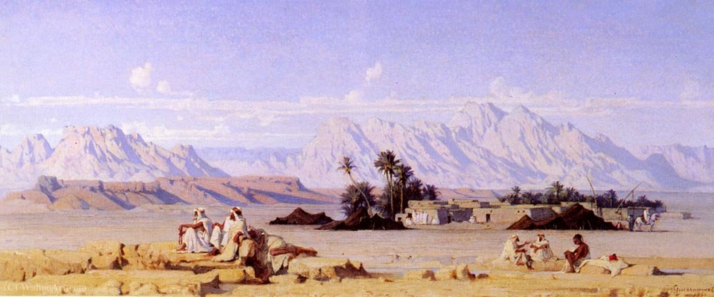 The Oasis — Gustave Guillaumet