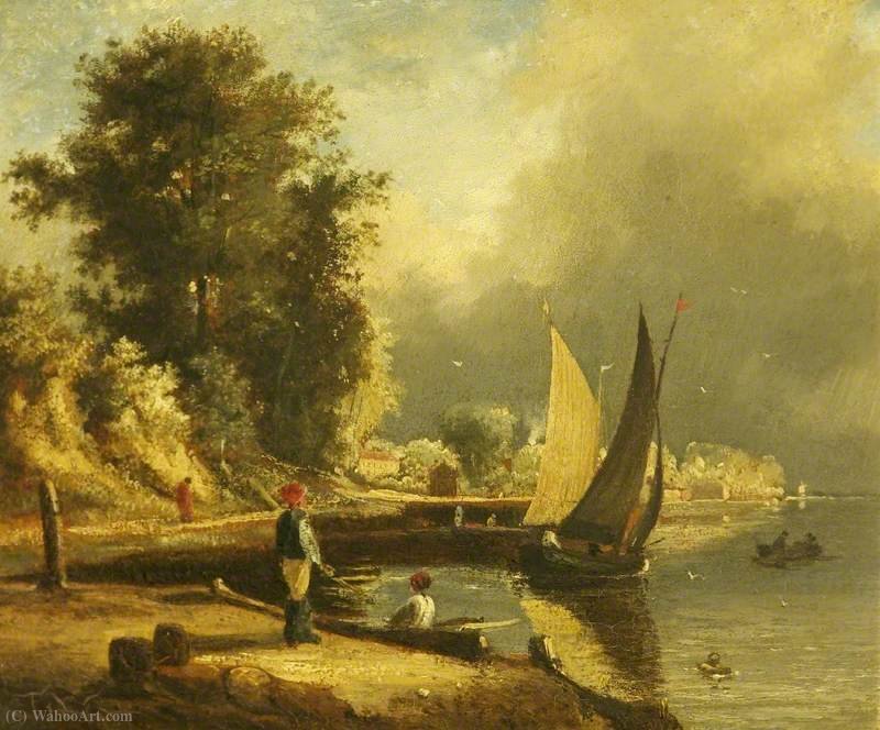 Figures By A River — George Vincent