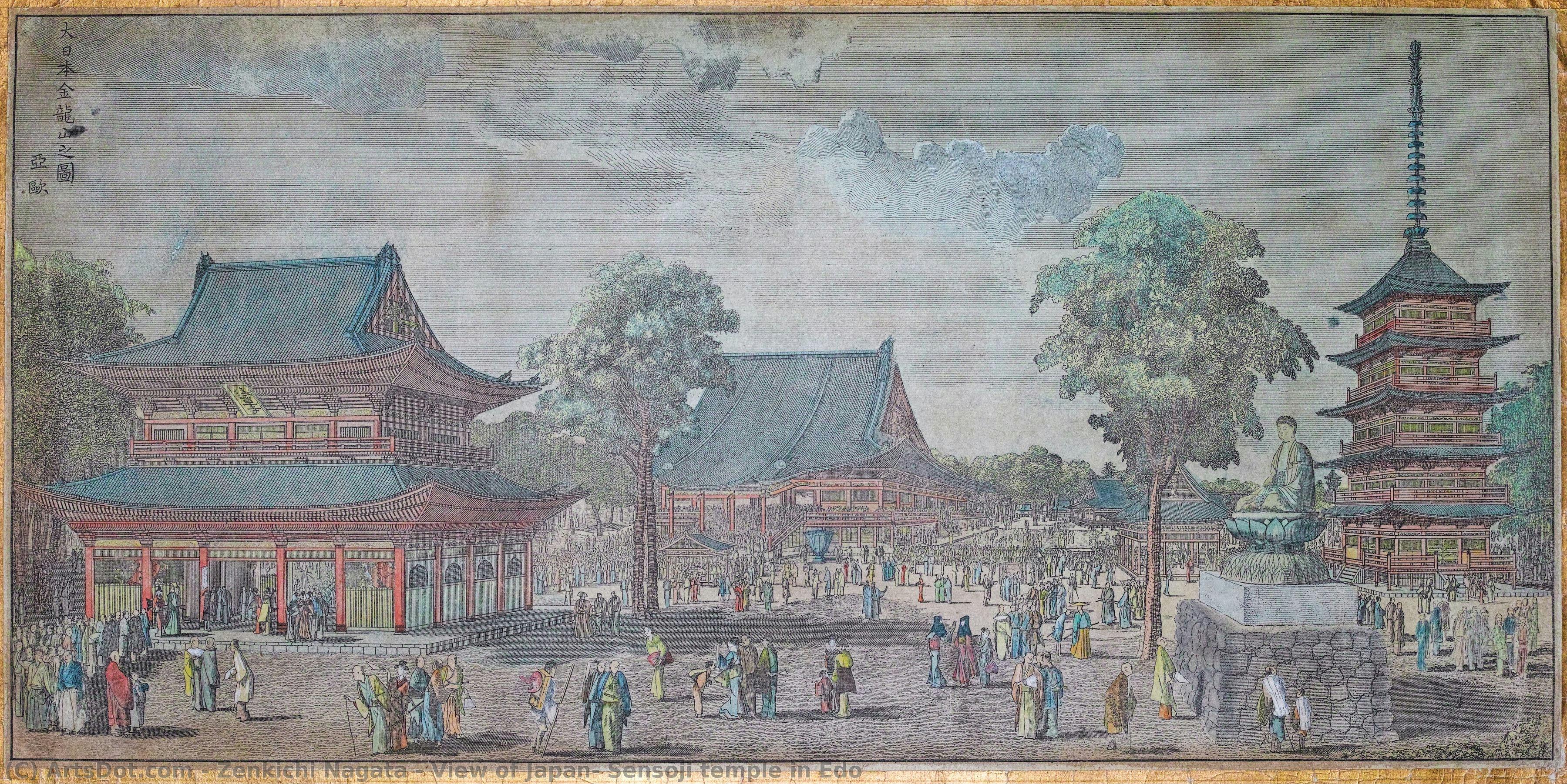 View Of Japan: Sensōji Temple In Edo — Zenkichi Nagata