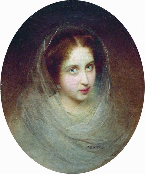 Female Portrait — Konstantin Yegorovich Makovsky