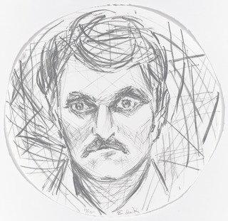 Untitled From Self Portrait In A Convex Mirror — Elaine De Kooning