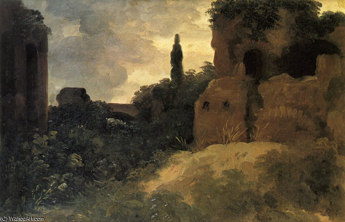 Roman Ruins At The Villa Farnese — Pierre-henri De Valenciennes