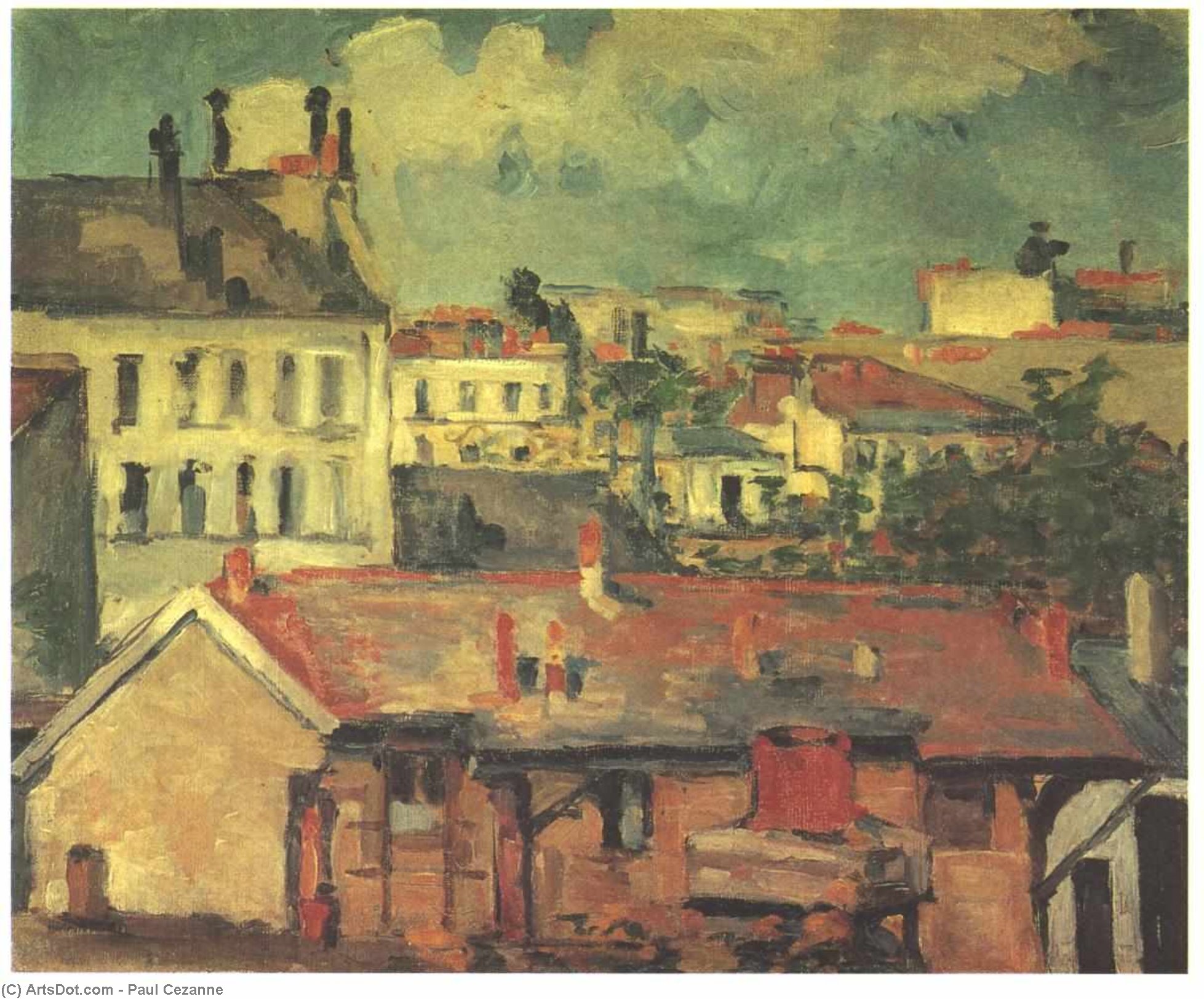 The Roofs — Paul Cézanne