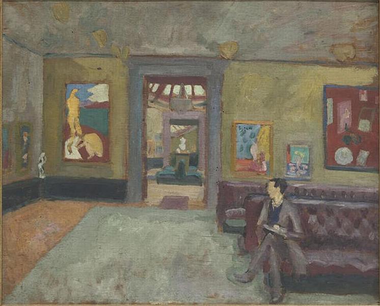 Une Salle De La Seconde Exposition Post Impressionniste, 1912 — Роджер Элиот Фрай
