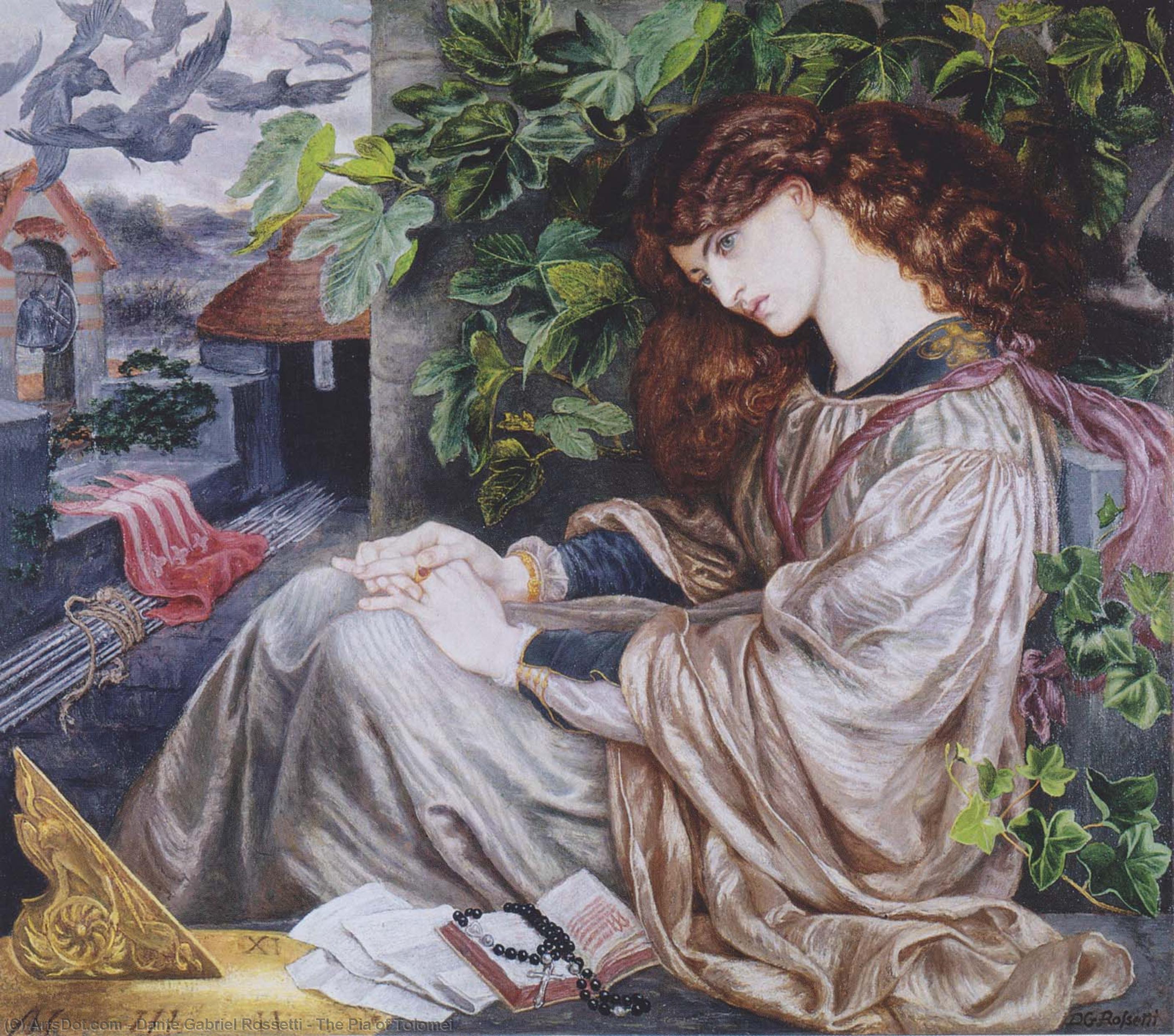 The Pia Of Tolomei — Dante Gabriel Rossetti