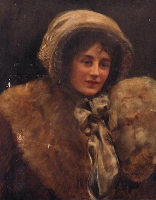 Portrait Of Mrs H. C. Marillier — John Maler Collier