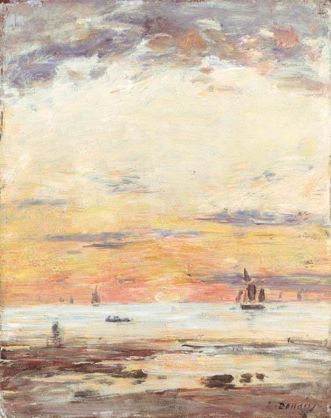 Ebb On Sunset — Eugène Louis Boudin